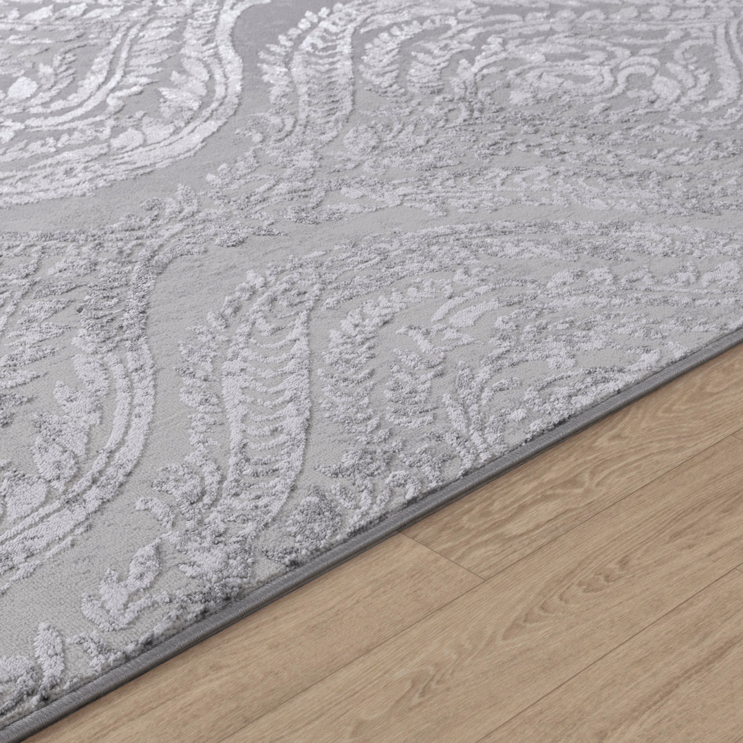Tapis Vintage Oriental Blanc/Gris Muncie