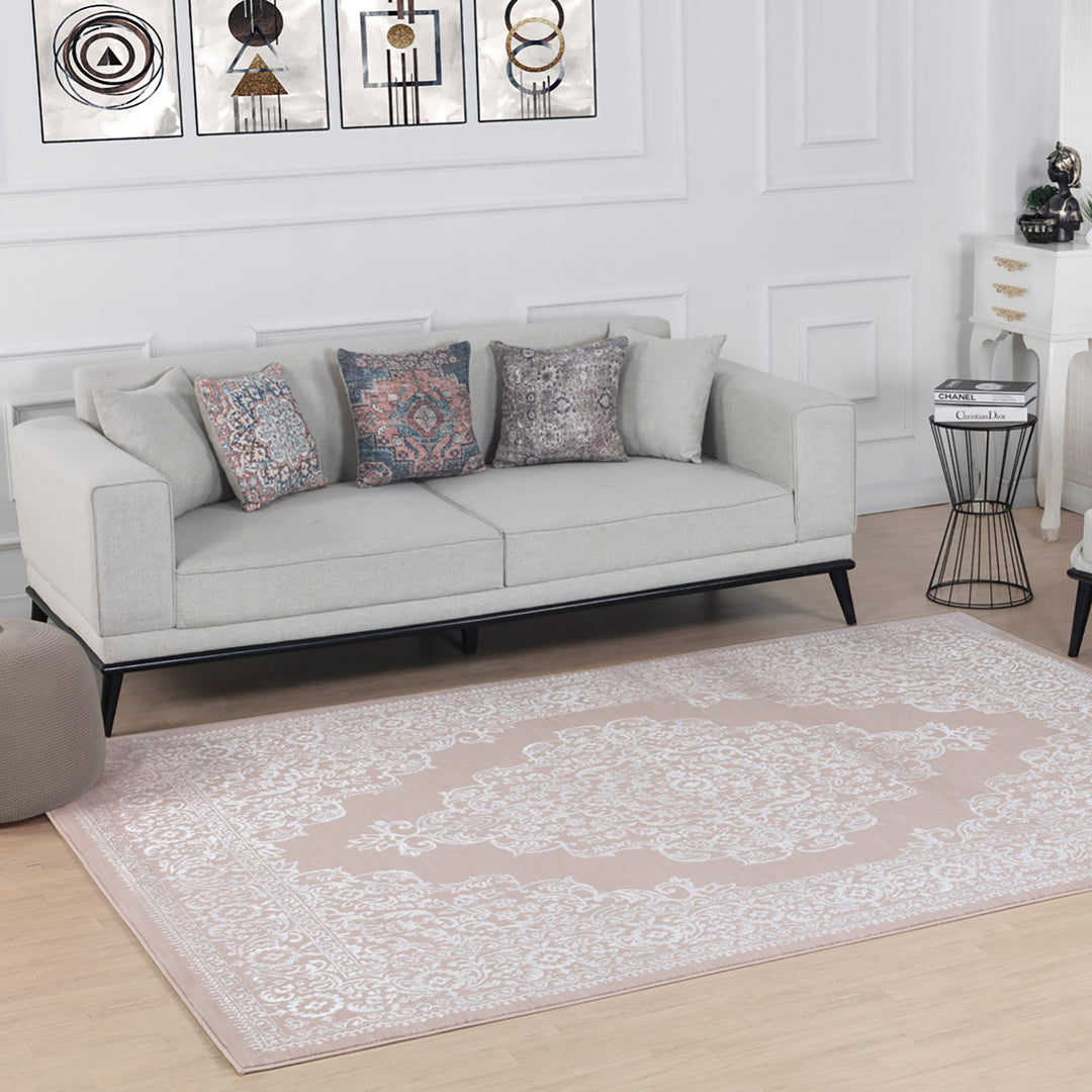 Tapis Vintage Oriental Beige/Blanc Kokomo