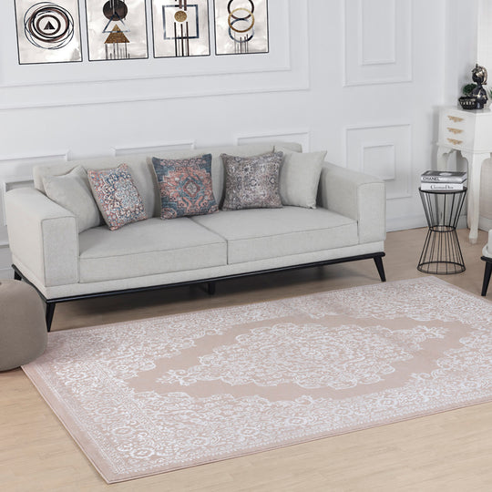 Tapis Vintage Oriental Beige/Blanc Kokomo