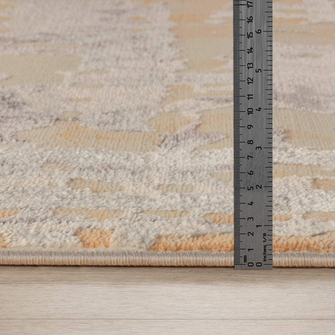 Tapis Abstrait Moderne Beige/Gris Goshen