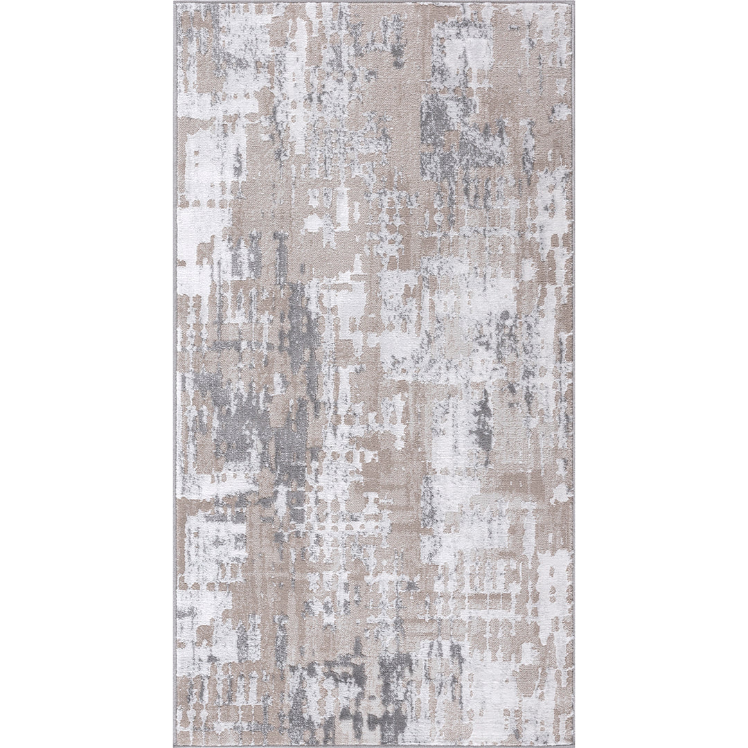 Tapis Abstrait Moderne Gris/Beige Noida