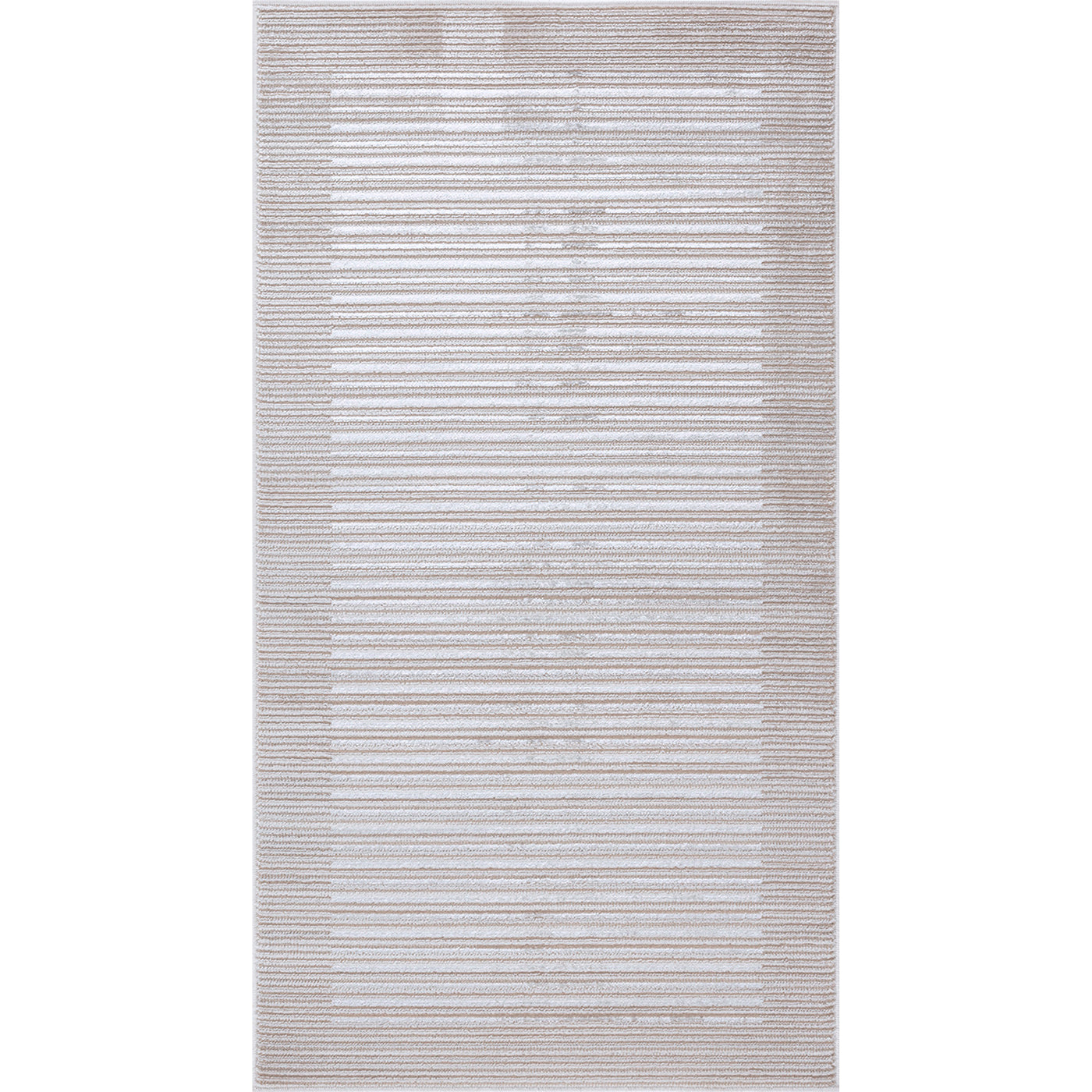 Tapis Scandinave Rayé Gris/Blanc Skokie