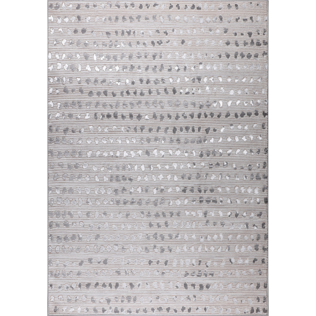 Tapis Scandinave à Pois Gris/Blanc Rosemont