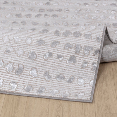 Tapis Scandinave à Pois Gris/Blanc Rosemont