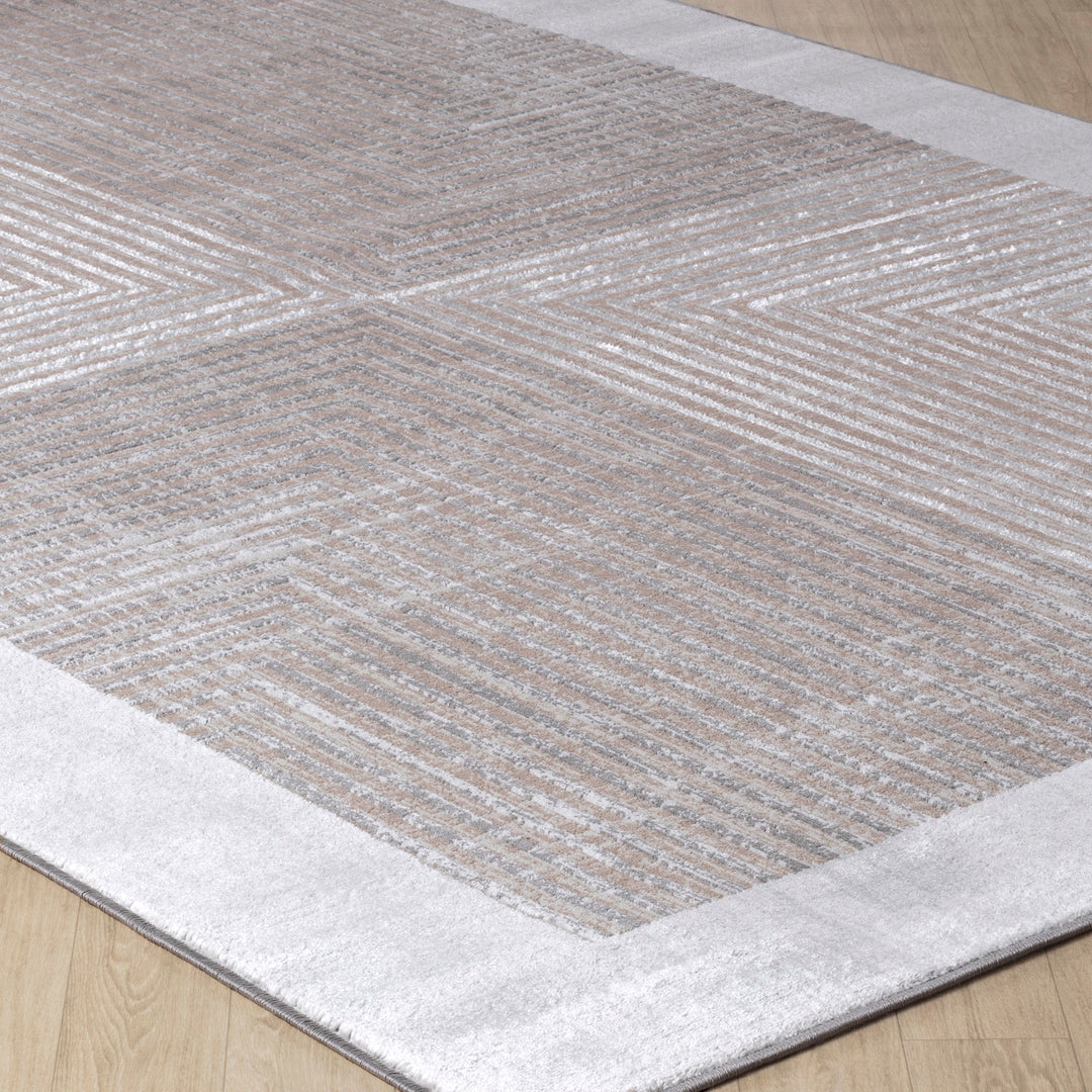 Tapis Scandinave Bohème Gris/Beige Charlestown