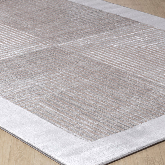 Tapis Scandinave Bohème Gris/Beige Charlestown