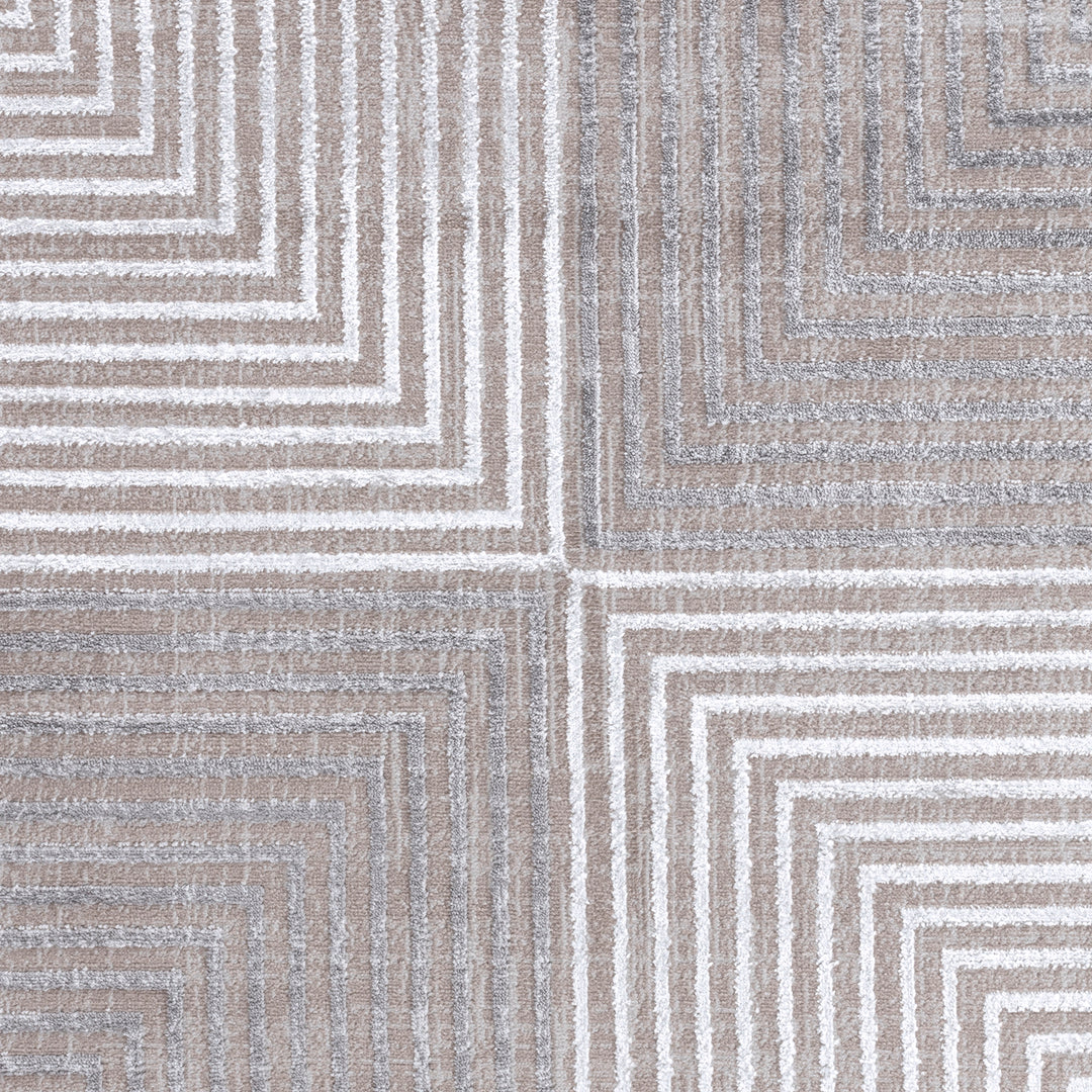 Tapis Scandinave Bohème Gris/Beige Charlestown