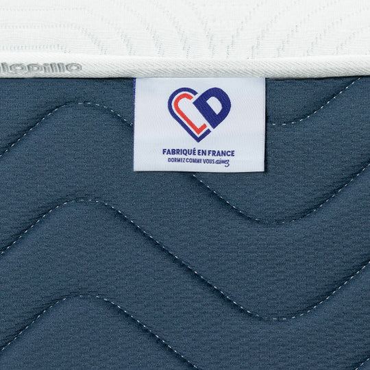 Matelas DUNLOPILLO Beverly 100% latex ferme 3 zones hauteur 20 cm