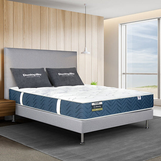 Matelas DUNLOPILLO Beverly 100% latex ferme 3 zones hauteur 20 cm