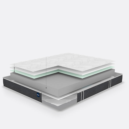 Matelas BULTEX mousse, soutien ferme, accueil moelleux, 160x200cm
