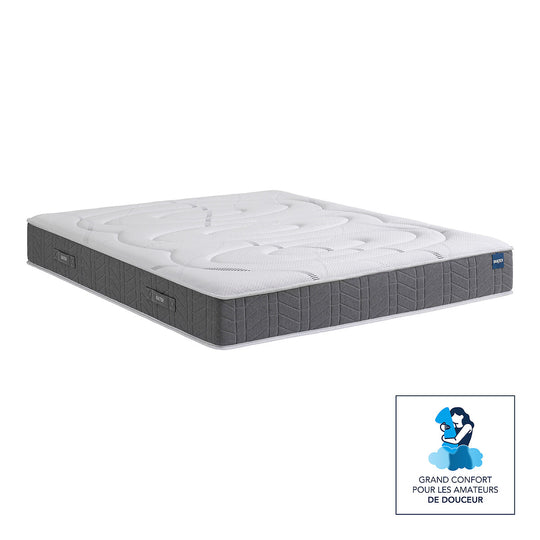 Matelas BULTEX mousse, soutien équilibré, accueil enveloppant, 160x190cm
