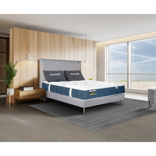 Matelas DUNLOPILLO Beverly latex, soutien ferme, accueil tonique, 140x200cm