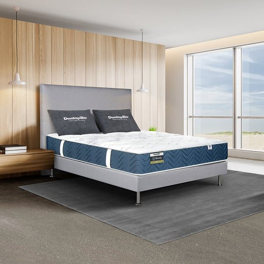 Matelas DUNLOPILLO Beverly latex, soutien ferme, accueil tonique, 140x190cm
