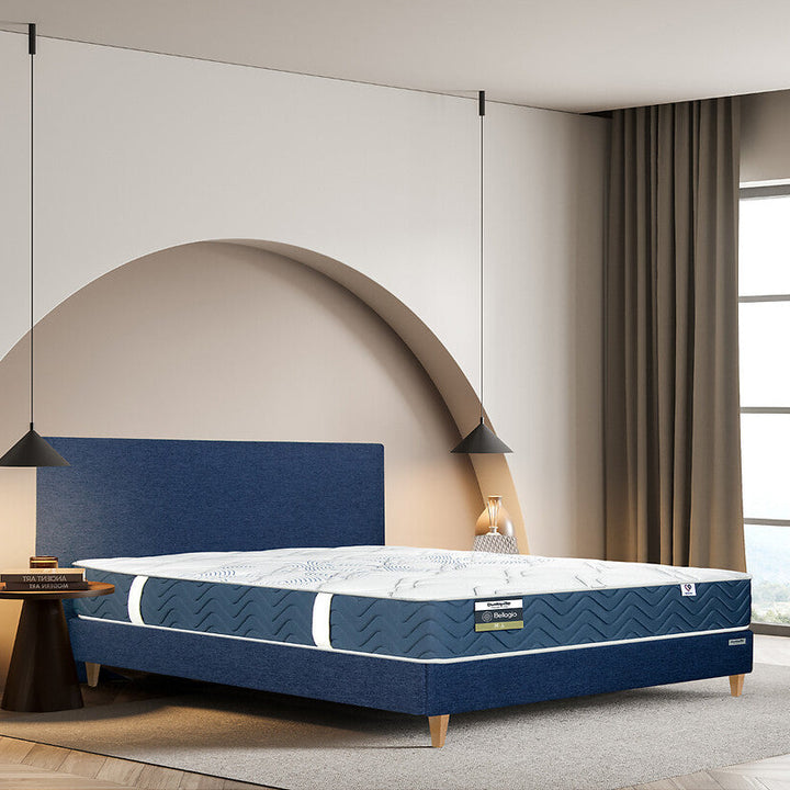 Matelas DUNLOPILLO Bellagio latex, soutien ferme, accueil moelleux, 140x190cm