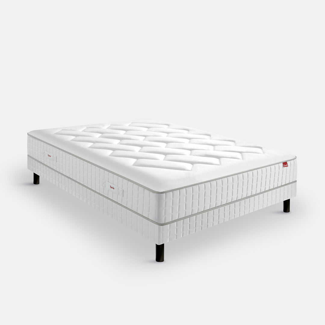 Matelas EPEDA ressorts ensachés, soutien soutien ferme, accueil confort moelleux, accueil cocooning, 140x190cm