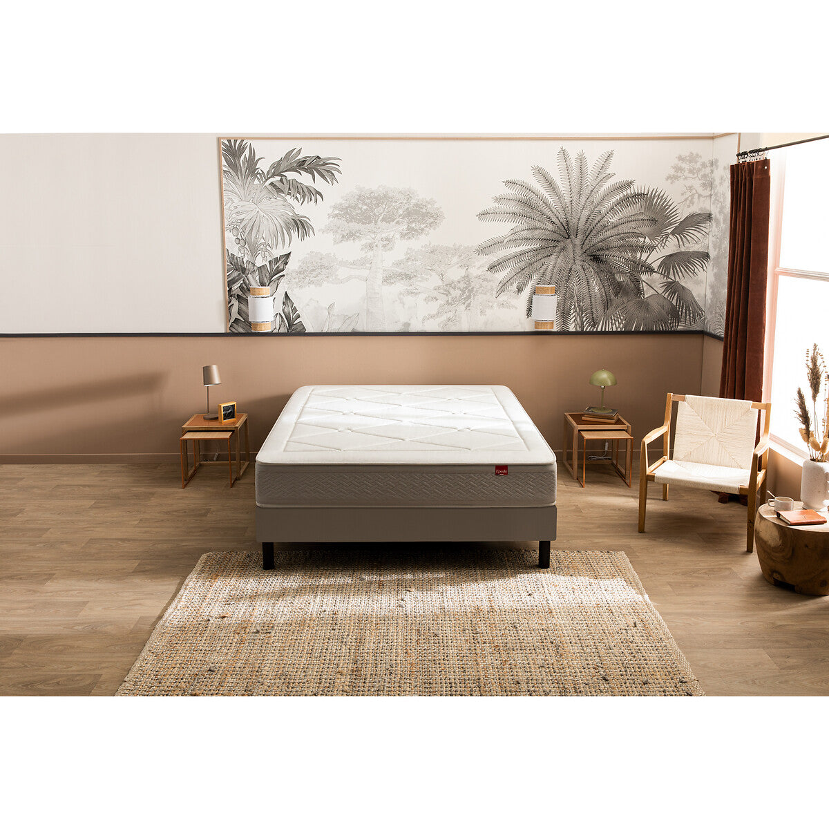 Matelas EPEDA L'Échappée ressorts, soutien ferme, 160x200cm
