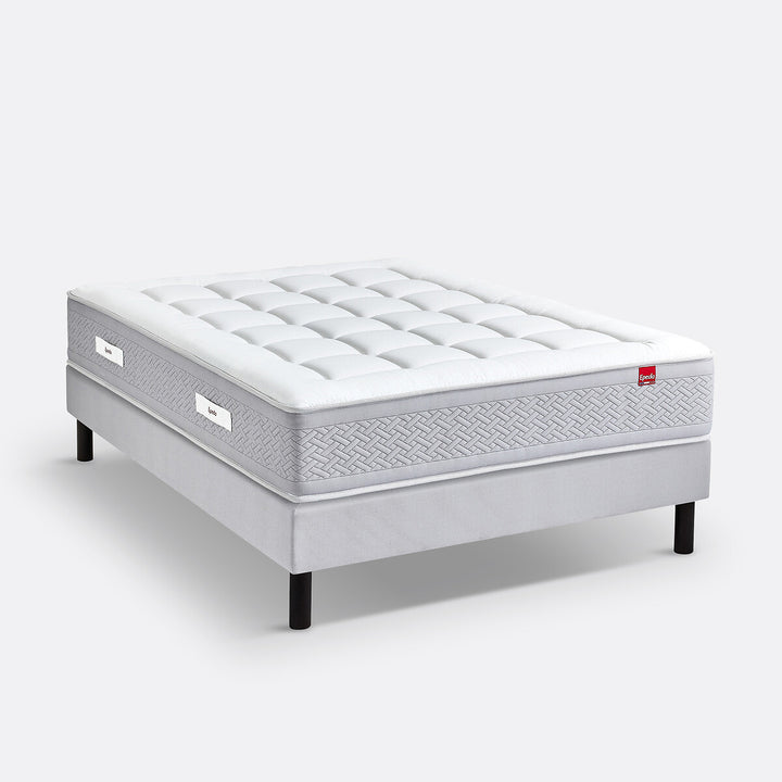 Matelas EPEDA 800 ressorts ensachés, soutien équilibré, accueil moelleux, 120x190cm