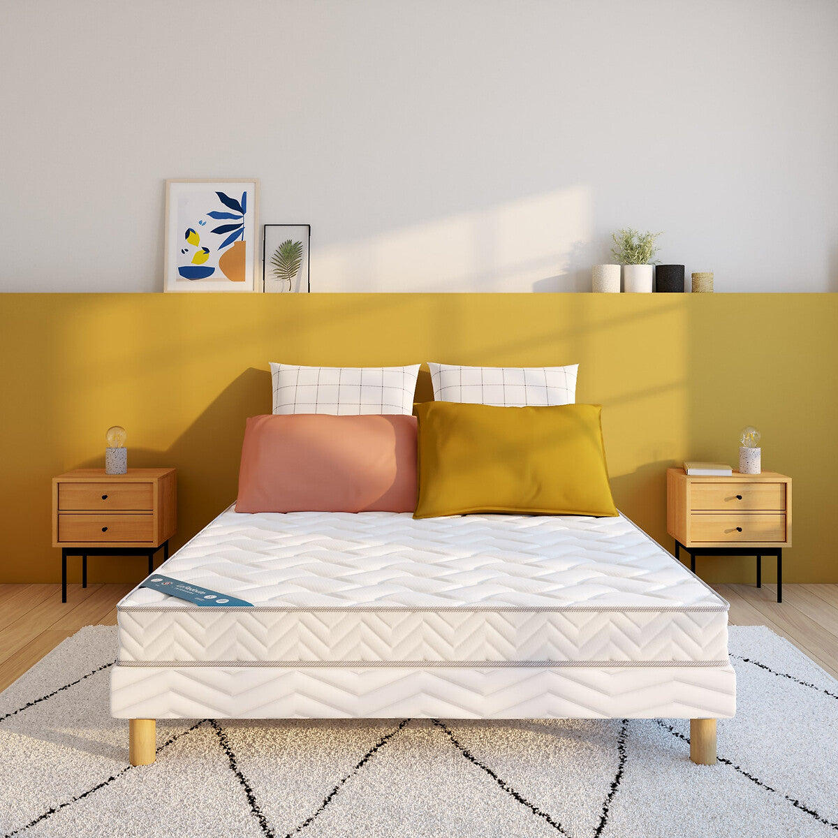 Matelas LA REDOUTE mousse, soutien ferme, accueil moelleux, 160x200cm