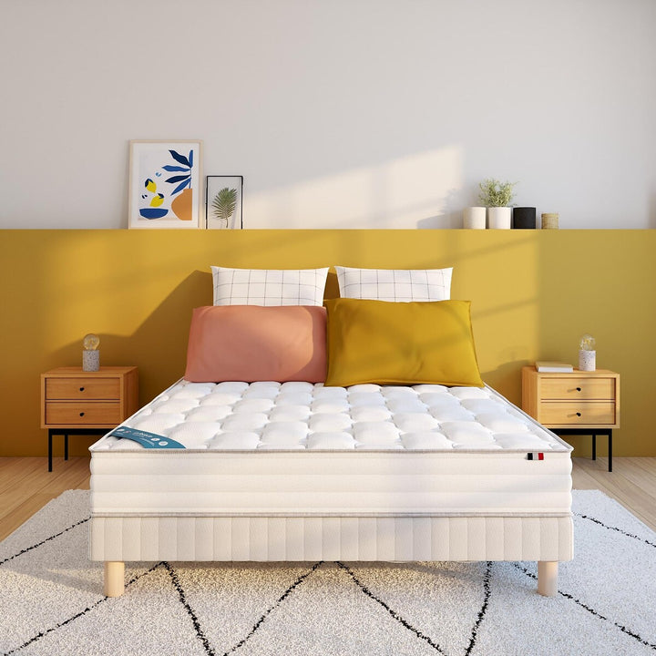 Matelas LA REDOUTE 580 ressorts ensachés, soutien ferme, accueil enveloppant, 120x190cm