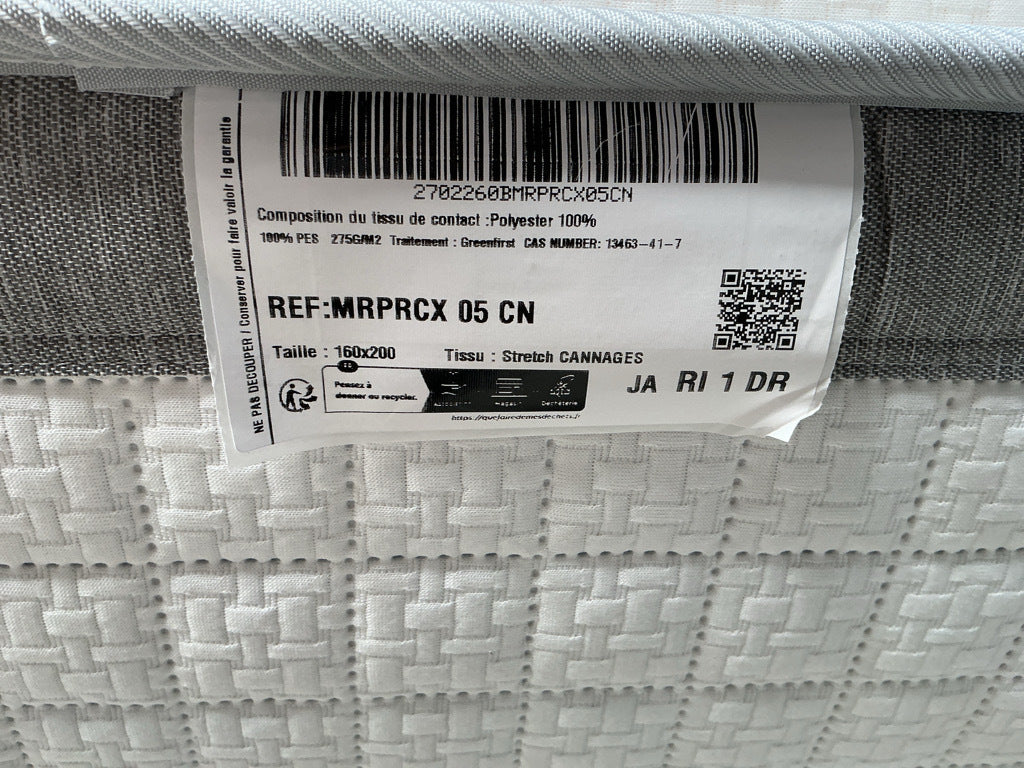 Matelas LA REDOUTE Premium 1134 ressorts ensachés, soutien ferme, accueil enveloppant, 160x200cm