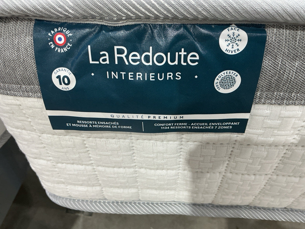 Matelas LA REDOUTE Premium 1134 ressorts ensachés, soutien ferme, accueil enveloppant, 160x200cm