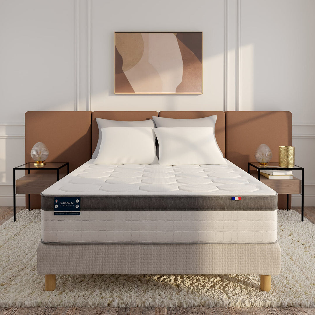 Matelas LA REDOUTE Premium 1134 ressorts ensachés, soutien ferme, accueil enveloppant, 160x200cm