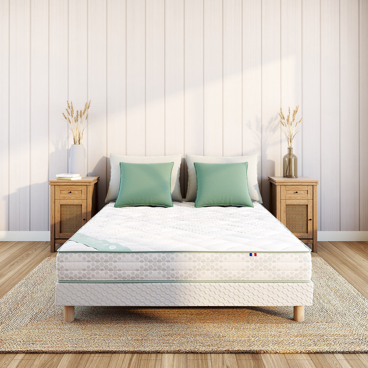 Matelas LA REDOUTE 580 ressorts ensachés, soutien ferme, accueil moelleux, 140x200cm