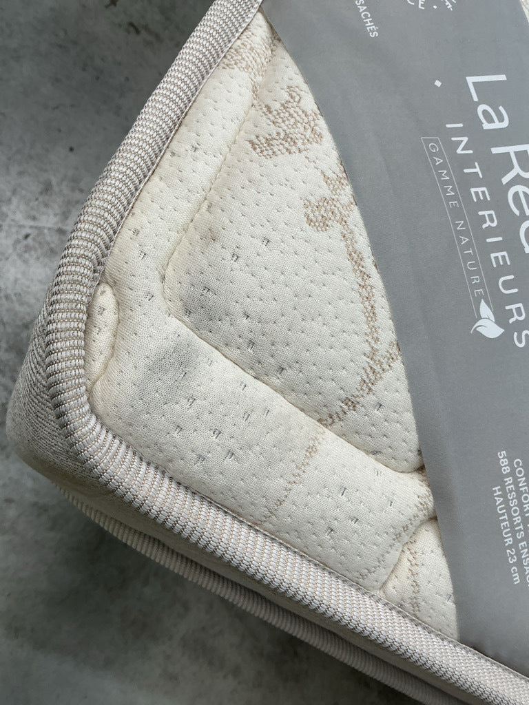 Matelas LA REDOUTE Origine 588 ressorts ensachés, soutien très ferme, accueil moelleux, 180x200cm