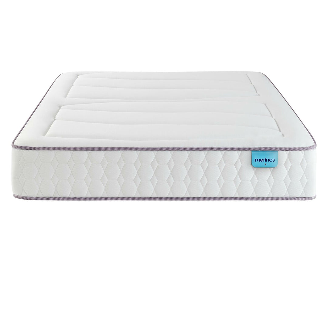 Matelas MERINOS 580 ressorts ensachés, soutien ferme, accueil moelleux, 160x200cm