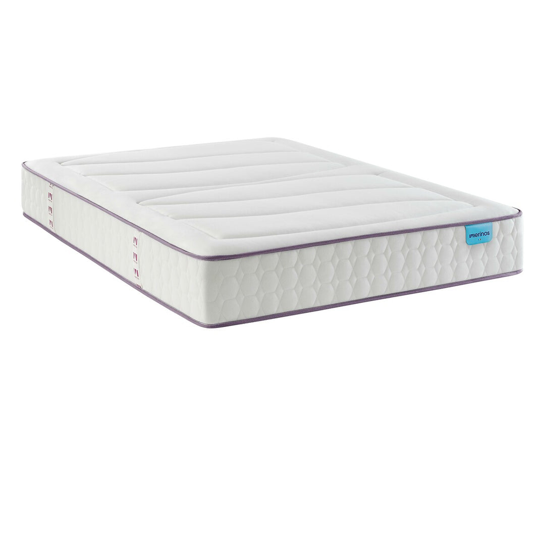 Matelas MERINOS 580 ressorts ensachés, soutien ferme, accueil moelleux, 160x200cm