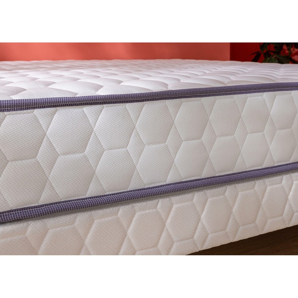 Matelas MERINOS ressorts, soutien ferme, accueil moelleux, 160x200cm