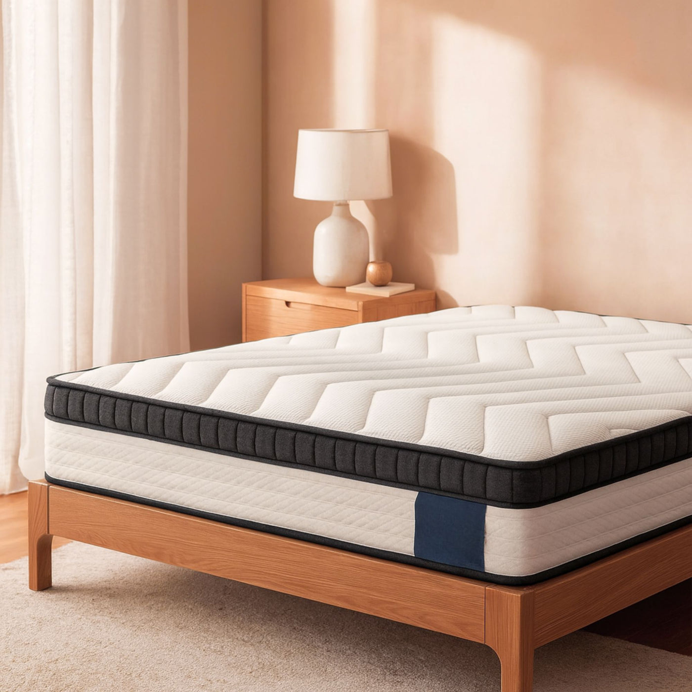 Matelas SKLUM mousse mémoire 200x200 cm Guideor