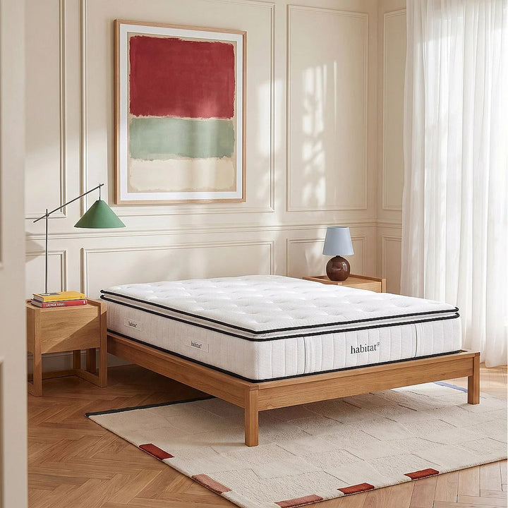 Matelas hybride HABITAT Excellence 180x200 cm ressorts ensachés et mousse à mémoire de forme avec surmatelas
