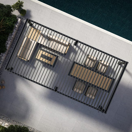Pergola MIRADOR 111 Deluxe Anthracite 3x6m