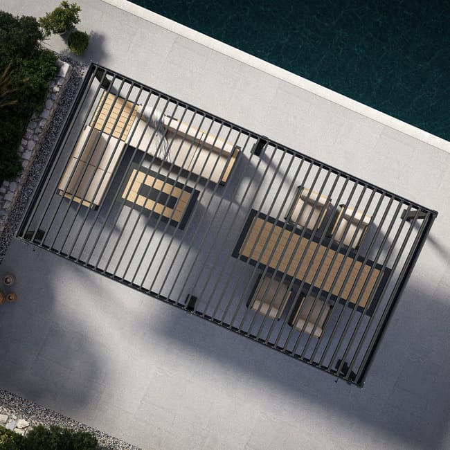 Pergola MIRADOR 111 Deluxe Anthracite 3x6m