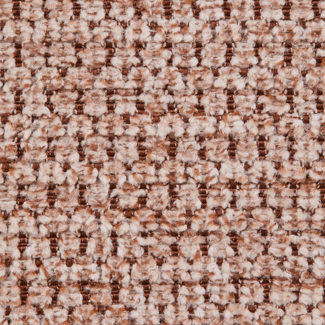 Méridienne d'angle gauche SKLUM Coco en tissu chenille épais Rose Quartz