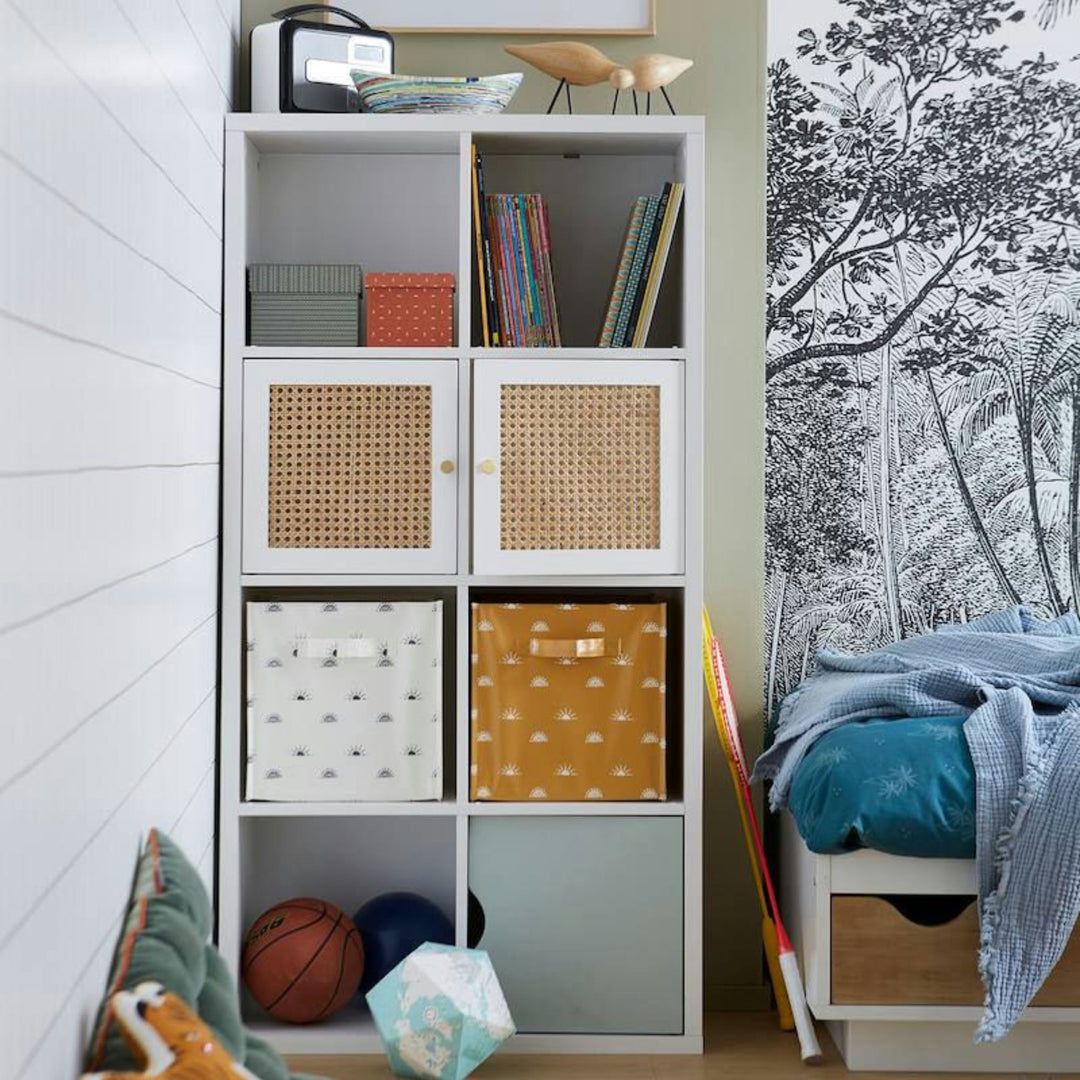 Meuble 8 cases VERTBAUDET blanc