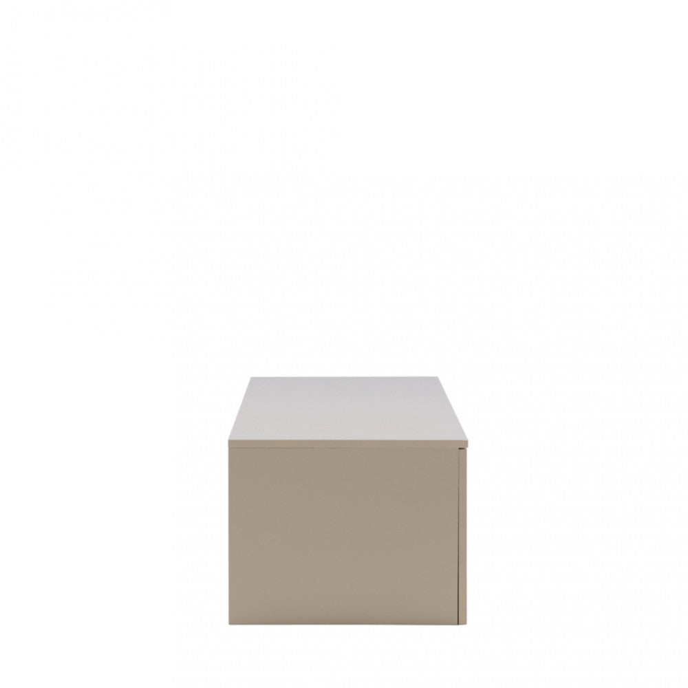 Meuble TV suspendu DRAWER Frihamn 2 tiroirs en bois L160cm beige
