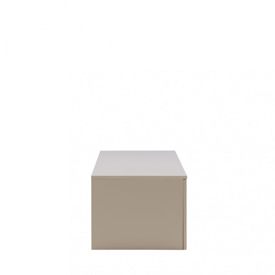 Meuble TV suspendu DRAWER Frihamn 2 tiroirs en bois L160cm beige