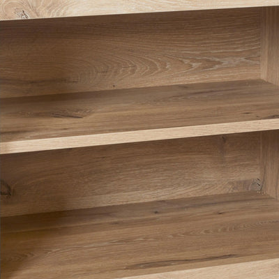 Meuble TV SACHOURI 2 portes chêne canyon/marbre 170 CM