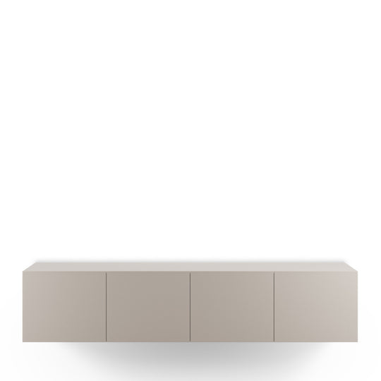 Meuble TV suspendu DRAWER Nexa 4 portes en bois L180cm