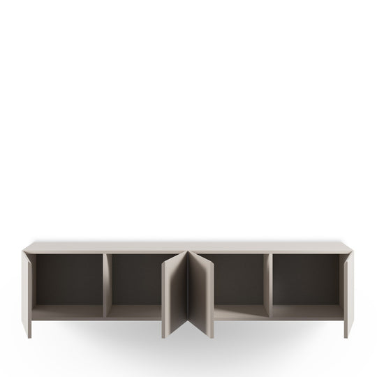 Meuble TV suspendu DRAWER Nexa 4 portes en bois L180cm