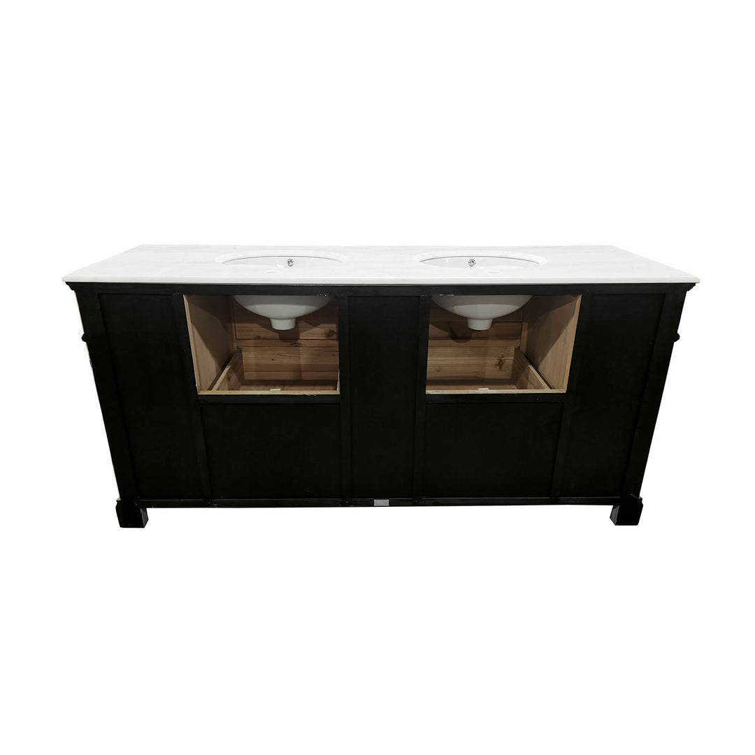 Meuble double vasque LOBERON Covingale en bois (sans vasque) — photo produit
