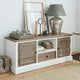 Meuble bas LOBERON Glencoe marron et blanc vieilli — photo produit