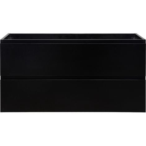 Meuble salle de bain BADPLAATS Angela 100cm noir mat — photo produit