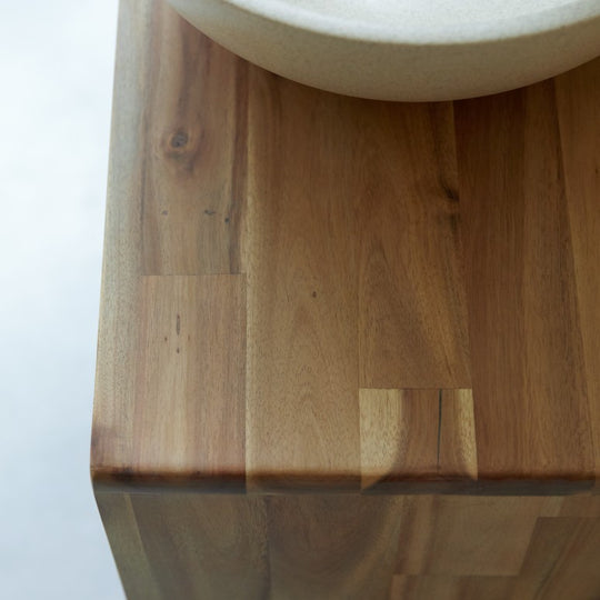 Meuble de Salle de Bain TIKAMOON Lila en bois d'acacia 60 cm — photo produit