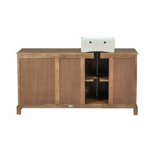 Meuble vasque LOBERON Dorchester marron et blanc — photo produit