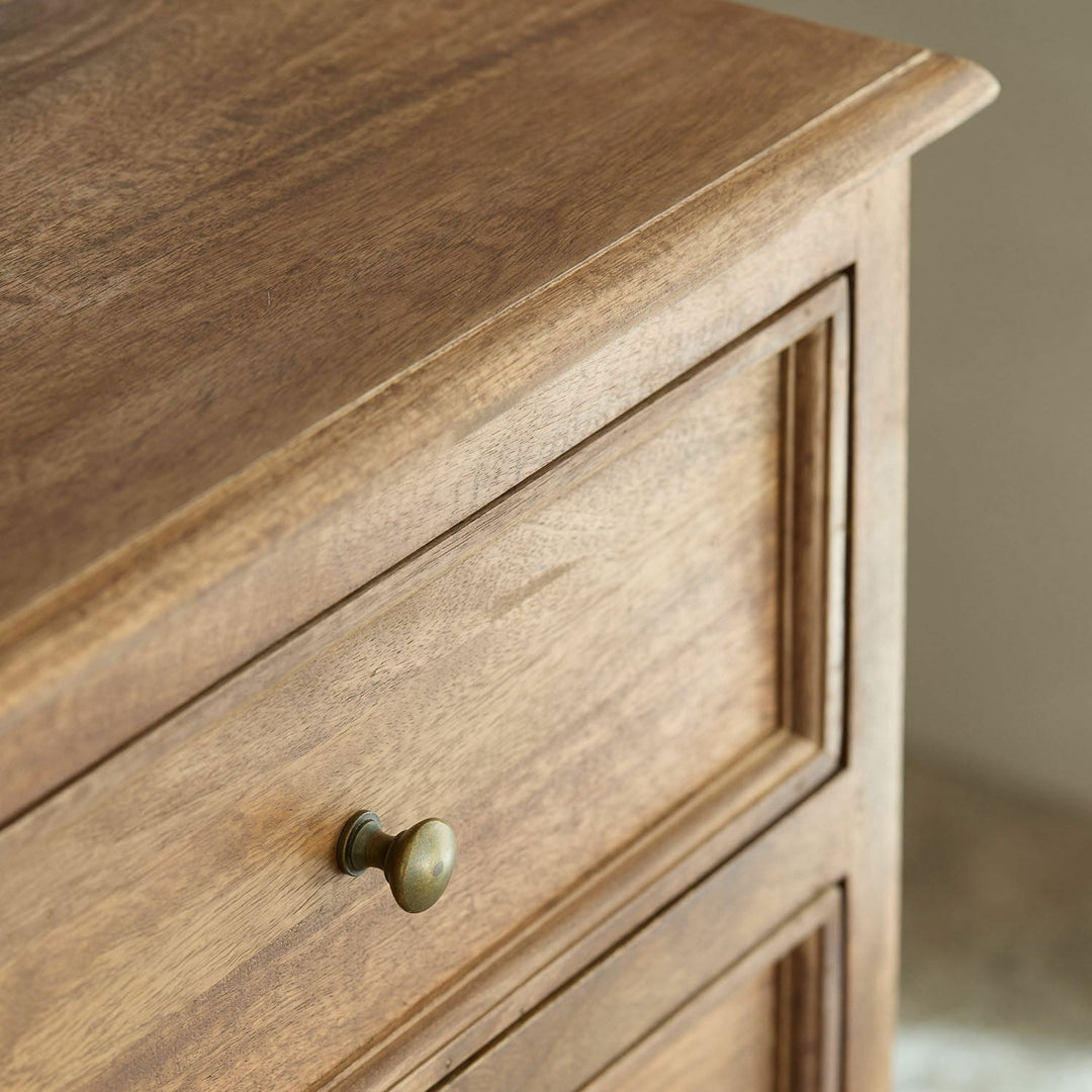 Meuble vasque LOBERON Dorchester marron et blanc — photo produit