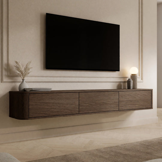 Meuble TV MOBILIER 1 Claritas (Chêne foncé) — photo produit