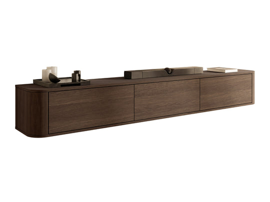 Meuble TV MOBILIER 1 Claritas (Chêne foncé) — photo produit